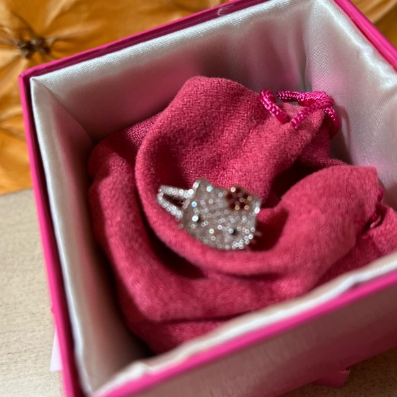 Hello Kitty Sanrio for Diamonique NWT Hello Kitty Flower Eternity Ring Size 8 🌸 - Picture 12 of 16